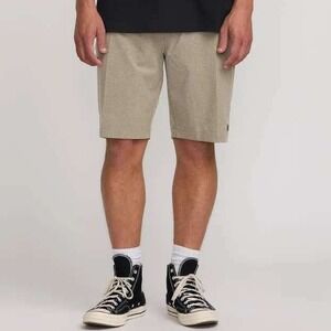 Billabong Mens Crossfire Submersible Hybrid Shorts Khaki ABYWS00188-KHA Size 30